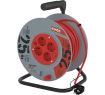 Emos PVC Extension Cord Reel– 4 sockets, 25m, 1,5mm2 SCHUKO P092251