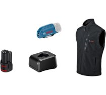 Bosch Heat+Jacket GHV 12+18V kit size 3XL, work clothing (black, incl. charger GAL 12V-20 Professional, 1x battery GBA 12V 2.0Ah) 06188000G9