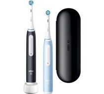 Braun Oral-B iO Series 3N Duo, electric toothbrush (black/blue, matt black/ice blue incl. 2nd handpiece) 3N