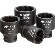 Hazet socket wrench set 905, 1/2, 30 pieces, tool set (blue, with reversible ratchet) 905