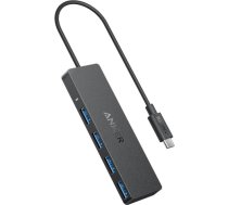 Hub Anker USB-C 4 w 1 5Gbps czarny A8309G11