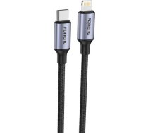 Cable USB-C to Lightning Foneng X95 Metal Head Braided PD 20W 1.2m (gray) X95 1.2M C-L