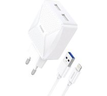 Charger Foneng EU35 2x USB-A with Lightning cable 2.4A EU35 LIGHTNING