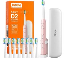 Bitvae Sonic toothbrush with tips set, holder and case D2 (pink) D2PINK+HOLDER+CASE