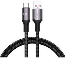 Fast Charging cable Rocoren USB-A to USB-C Retro Series 2m 100W (grey) RCPBAT1-RTB0G