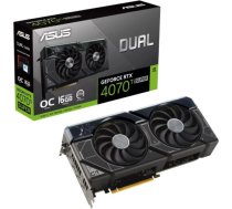 Graphics Card ASUS NVIDIA GeForce RTX 4070 Ti SUPER 16 GB GDDR6X 256 bit PCIE 4.0 16x Dual Slot Fansink 1xHDMI 3xDisplayPort DUAL-RTX4070TIS-O16G DUAL-RTX4070TIS-O16G