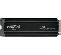 Crucial T705 4 TB, SSD (black, PCIe 5.0 x4, NVMe 2.0, M.2 2280, incl. aluminum heatsink) CT4000T705SSD5