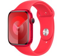Apple Watch Series 9, Smartwatch (Red/Red, Aluminum, 45 mm, Sport Band) MRXK3QF/A