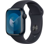 Apple Watch Series 9, Smartwatch (black/dark blue, aluminum, 41 mm, sports band) MR8X3QF/A