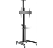 Monitora stiprinājums Gembird Aluminum TV Floor Stand with Caster Wheels Black TVS-70T-02