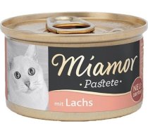 MIAMOR Pasztet mięsny dla kota łosoś 85g