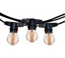 Visional Led Dārza Virtene E27 Spuldzēm / Melna / Patronu skaits 15 / 15m / H05VV-F 2*0.75 inline 03-613