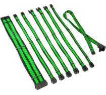 PSU kabeļu pagarinātāji Kolink Core Pro Braided Cable Extension Kit 12V-2x6 Type 2 - Venom Green COREPRO-EK-12VT2-GRN