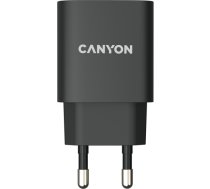 CANYON H-20, PD 20W Input: 100V-240V, Output: 1 port charge: USB-C:PD 20W (5V3A/9V2.22A/12V1.67A) , Eu plug, Over- Voltage , over-heated, over-current and short circuit protection Compliant with CE RoHs,ERP. Size: 80*42.3*30mm, 55g, Black CNE-CHA20B02