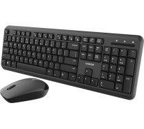 CANYON SET-W20, Wireless combo set,Wireless keyboard with Silent switches,104 keys, UK&US 2 in 1 layout,optical 3D Wireless mice 100DPI black CNS-HSETW02-UK/US