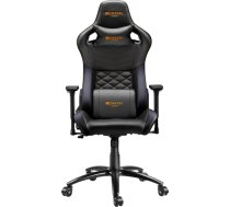 CANYON Nightfall GС-7, Gaming chair, PU leather, Cold molded foam, Metal Frame, Top gun mechanism, 90-160 dgree, 3D armrest, Class 4 gas lift, metal base ,60mm Nylon Castor, black and orange stitching CND-SGCH7