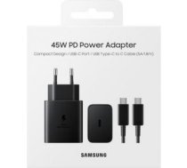 Samsung PD 45W Type-C Wall Charger (with cable) new Black EP-T4511XBEGEU