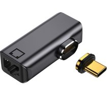 Extradigital Magnetic USB Type-C - RJ-45 Adapter, 100/1000Mb CA914296