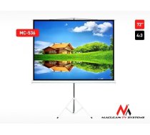 Maclean MC-536 Standard Portable Tri Projection Screen 72’’ 4:3 145x110 cm MC-536