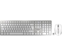 DE layout - CHERRY DW 9100 SLIM, desktop set (white/silver, SX scissor technology) JD-9100DE-1