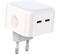 Wall charger XO L102, 2x USB-C, 35W (white) L102 (EU)