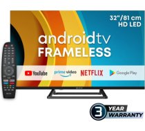 eSTAR Android TV 32"/82cm 2K HD LEDTV32A3T2 Black LEDTV32A3T2