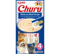 INABA Churu Tuna with Beef Recipe - cat treats - 4x14 g EU110