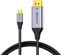 Lention CU808D USB-C to DisplayPort cable, 8K60Hz, 1.7m (black) CB-CU808DDS13-GRY