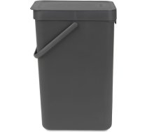 BRABANTIA atkritumu tvertne Sort & Go, 16 l, grey - 109966 109966