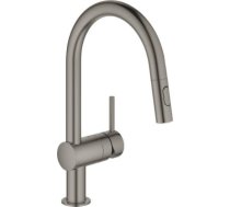 Grohe virtuves izlietnes maisītājs ar izvelkamu dušu Minta, brushed hard graphite 32321AL2