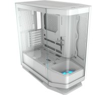 COUGAR | FV270 White | PC Case | Mid tower / Tempered, Curved Glass Perimeter / Quick Detachable Air Filters / Up to 9 Fans (1x120mm RGB Preinstalled) / White CGR-58M6W