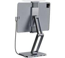 Docking station with stand for Tablet/iPad, INVZI, MH03, MagHub, 3x USB-C, 2x USB-A MH03