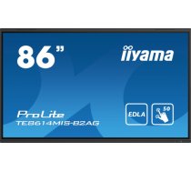 Monitor iiyama iiyama PROLITE TE8614MIS-B2AG Płaski panel Digital Signage 2,18 m (86") LCD Wi-Fi 435 cd/m 4K Ultra HD Czarny Ekran dotykowy Procesor wbudowany Android 24/7 TE8614MIS-B2AG