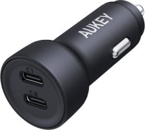 Wall charger Aukey CC-Y23, 2xUSB-C, 65W (black) CC-Y23