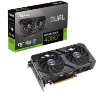 Graphics Card ASUS NVIDIA GeForce RTX 4060 Ti 16 GB GDDR6 128 bit PCIE 4.0 16x Dual Slot Fansink 1xHDMI 3xDisplayPort DUAL-RTX4060TI-O16G-EVO DUAL-RTX4060TI-O16G-EVO