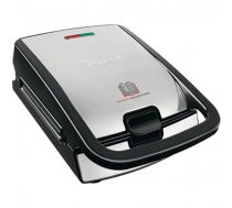 TEFAL SW852D12 Sandwich and Waffle Maker Inox/Black, 700 W, Number of plates 2, SW852D12