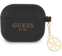 Guess - Guess 4G Charm Silicone Case for AirPods 3 Black 57983108160
