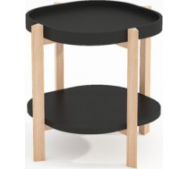 Papildu galds NORAH 40x40xH60cm, melns 20348
