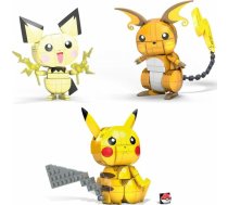 Mattel Mega Construx Pokemon: Build Show Pikachu Evolution Trio (Pichu, Pikachu Raichu) (GYH06) GYH06