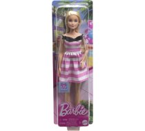 Mattel Barbie® 65th Anniversary - Blonde Doll with Pink Striped Dress (HTH66) HTH66