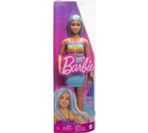 Mattel Barbie Doll - Fashionistas #218 Long Blue Hair Curvy Doll with Rainbow Top Teal Skirt (HRH16) FBR37