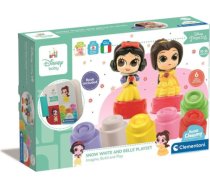 Clementoni AS Baby Clementoni Disney Princess: Soft Clemmy Touch Play - Snow White and Belle Playset Building Blocks (1033-17843) 1033-17843