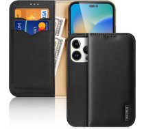 Dux Ducis - Dux Ducis Hivo Leather Flip Cover Genuine Leather Wallet for Cards and Documents iPhone 14 Pro Black DUX DUCIS HIVO APPLE IPHONE 14 P