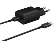 Samsung - EP-TA800EBE + EP-DG980BBE Samsung 25W Travel Charger + USB-C/USB-C Data Cable Black (OOB Bulk) 2453214
