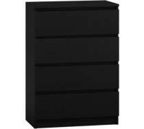 Top E Shop Topeshop M4 CZERŃ chest of drawers M4 CZERŃ