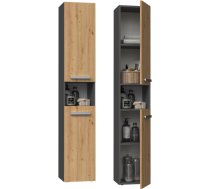 Top E Shop Topeshop NEL I ANT/ART bathroom storage cabinet Graphite, Oak NEL I ANTR/ART