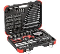 GEDORE red socket wrench set 1/4 + 1/2, 232 pieces, tool set (red/black, with 2 reversible ratchets) R46003232