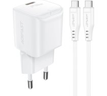 Acefast Acefast A77 Mini PD 30W GaN wall charger + USB-C cable - white A77_W