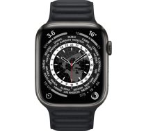 Apple Watch Series 6 44mm Titanium GPS+Cellular - Space Black (Atjaunināts, stāvoklis Ļoti labi) GY6DX08FQ20J