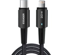 USB-C to Lightning cable, Essager, EXCTL-CG01, 20W, 1m (black) EXCTL-CG01